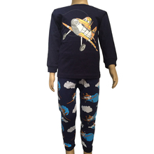 New Cartoon Kids Planes Pajamas Set Boys Long Sleeve Spring Autumn Sleepwear Clothing Baby Lovely Pyjamas