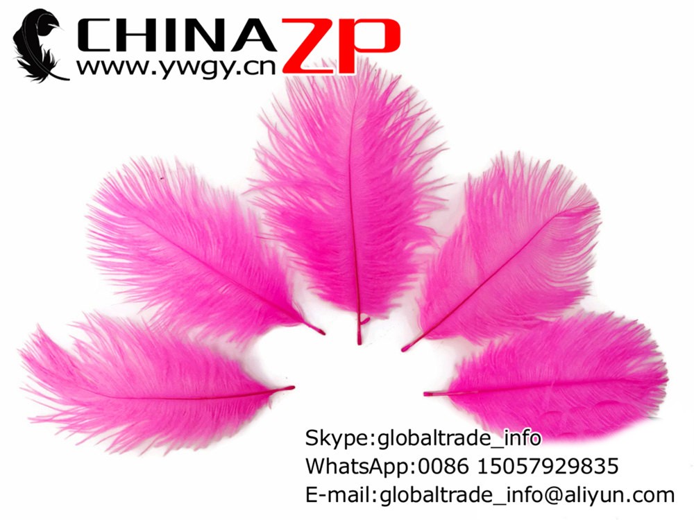 Small Ostrich Feathers, 1 Pack - HOT PINK Ostrich Small Confetti Feathers2