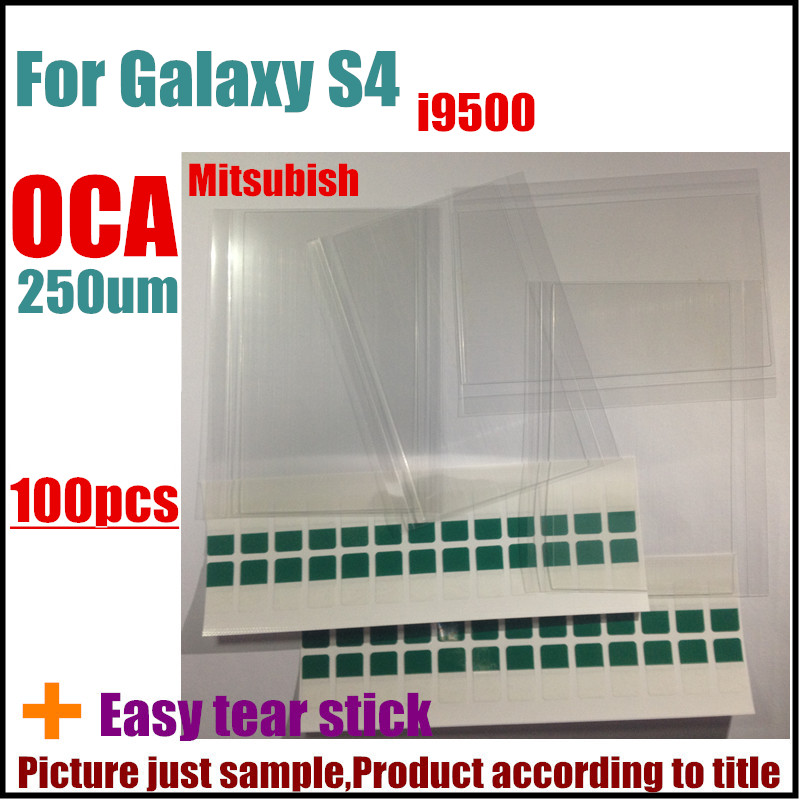 100pcs 5.0 inch 250um OCA optical clear adhesive for Samsung Galaxy S4 i9500 for Mit for Mitsu OCA film adhesive sticker glue
