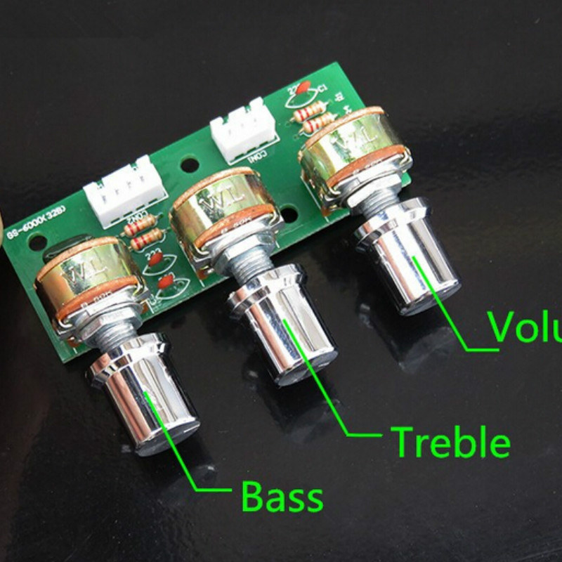 Tone Bass Treble Volume Control Board 3 Channel Subwoofer 2.1 Amplifier