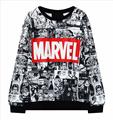 Marvel Moletom Hoodie Sweatshirt Tracksuit Harajuku Black female Sweatwear for Women EXO Kpop BTS Adventure Time