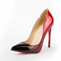 New Women Pumps High Heel Women Sexy Pointed Toe Genuine Leather Shoe Lady Sexy Nude Color