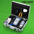 KELUSHI FTTH Fiber Optic Tool Kit FC 6S Fiber Cleaver Fibra Optica Power Meter 1mW Visual