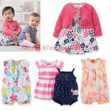 New 2015 summer carters baby girl clothes cute owl casual hooded bodysuit pants 3pcs baby sports