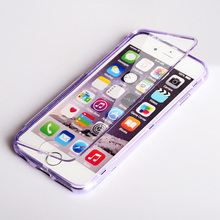 Ультра тонкий тонкий кристально чистый раскладной телефон чехол для iPhone6 6 S мягкий гель тпу прозрачный защитный для iphone 6 чехол