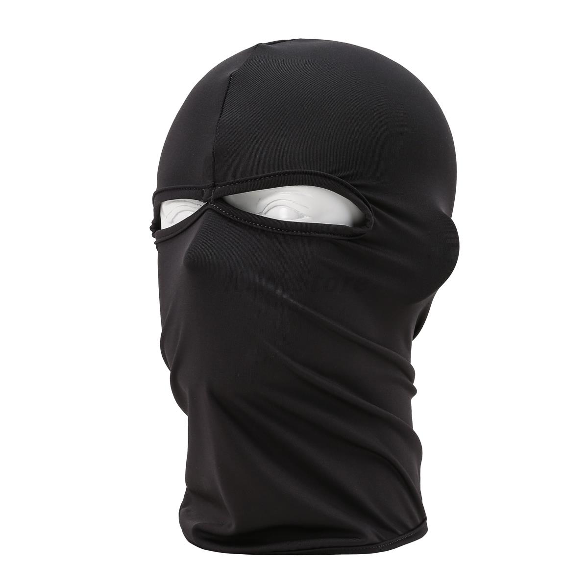 New Motorcycle Bike Hunting Cycling Cap Headwear 2 Hole Full Face Mask Balaclava Hat Military Tactical