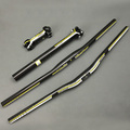 yellow TOSEEK carbon fibre road bicycle MTB mountain bike handlebar Ultralight Stem bicycle seatpost