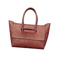 Trendy Simple Ladies New Handbag Occident Style Solid Color Designer Large Bag Women Fashion Cheap Shoulder