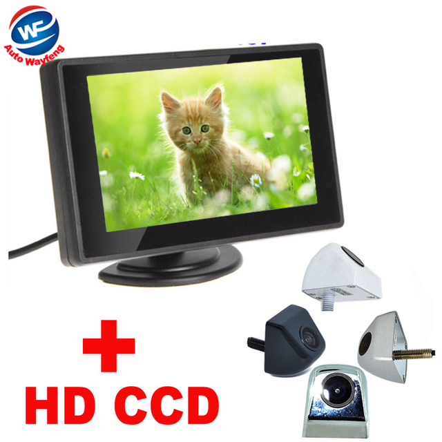 2 in 1 Auto Parking Assistance System 4 color General Car Rearview Camera+4.3 2 in 1 Auto Parking Assistance System 4 color General Car Rearview Camera+4.3
