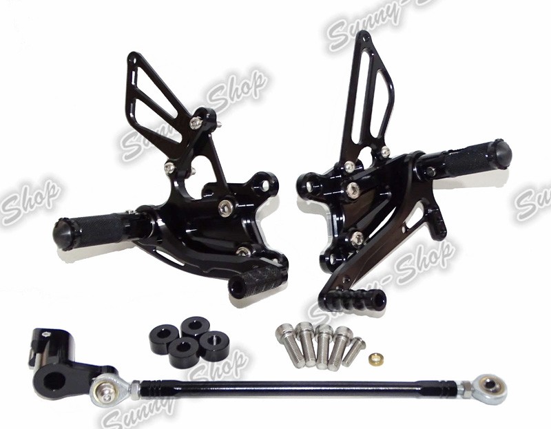 Rearsets for HONDA CBR954RR Type-2 Folding Pedals Black B