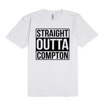 Women/men Straight Outta Compton T-Shirt 2016 Summer Funny Letter Print Tshirt Hoome Street Fashion White Tee T Shirt F90016