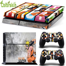 Skin sticker for playstation 4 console and manette ps4 vinyl skin cover for sony playstation 4 sticker for skin ps4 naruto