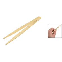 Shopping Time Textured Bamboo Kongfu Tea Utensil Tweezers 14 5cm Wood Color