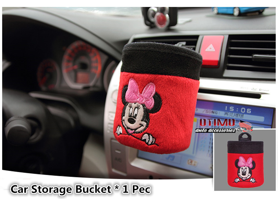 Auto Accessories Cartoon Mickey Mouse Car Steering Wheel Cover DIY Minnie Mouse Car Accessories Decoration Auto Parts 3