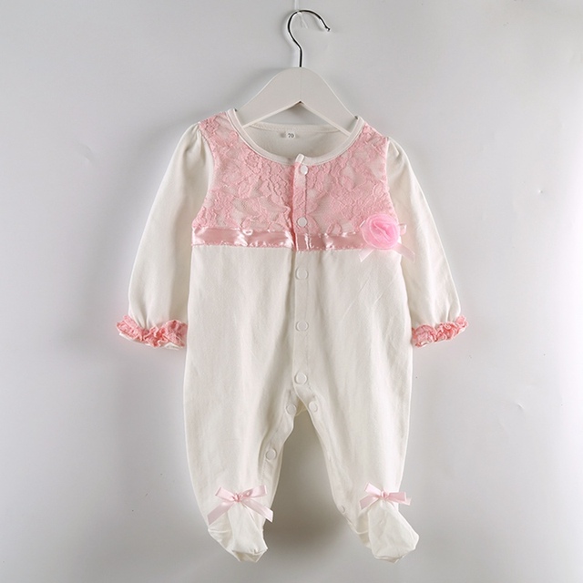 2016 девочка bebe ползунки Хлопка Малыша Комбинезон девушка новорожденный одежда с длинными рукавами новорожденный Ребенок подходит 0 ~ 2 лет CL9224