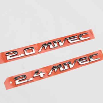 Car 3D 2 0 2 4 MIVEC Plating metal badge emblems for MITSUBISHI ASX MITSUBISHI ASX