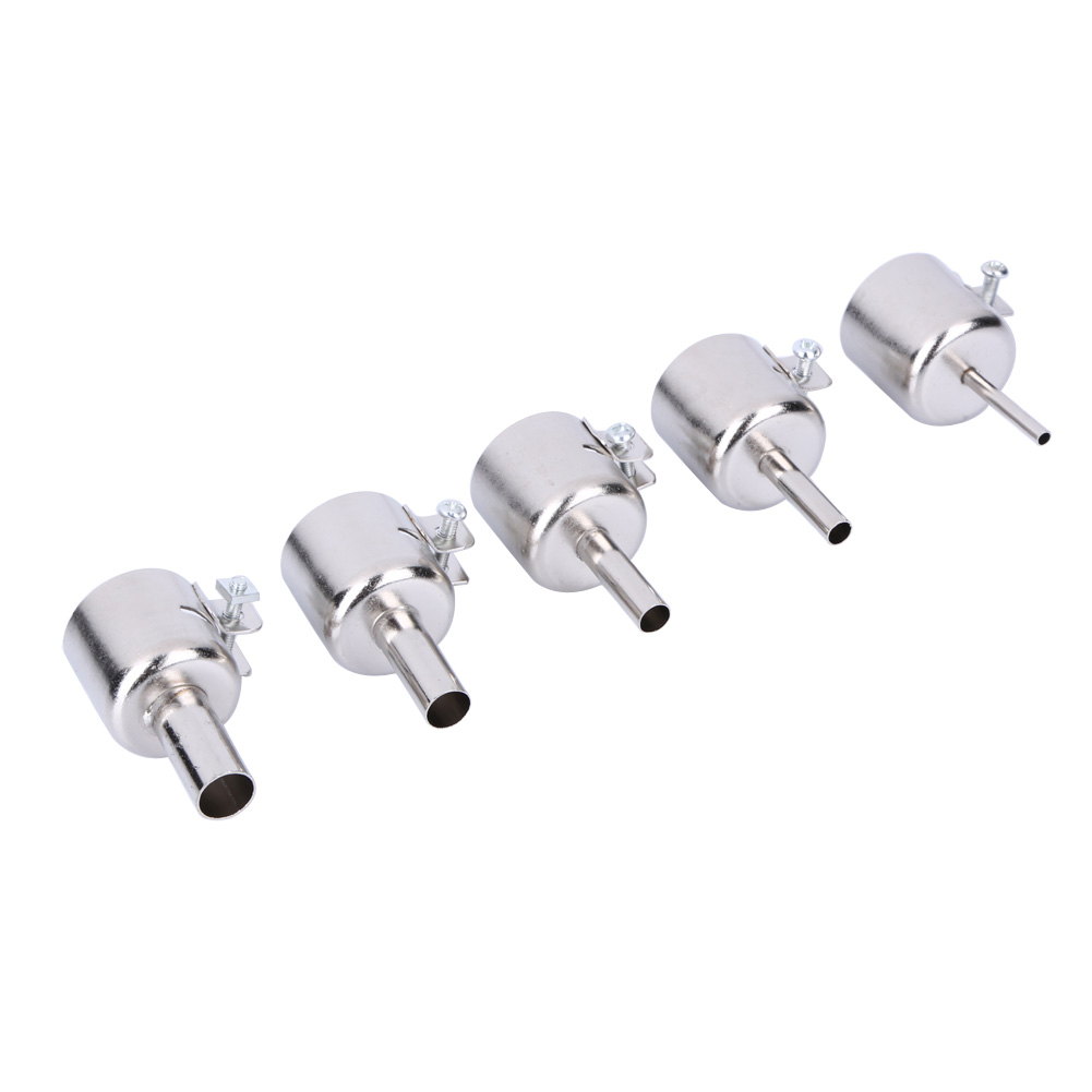 universalde calor pistola de aire caliente boca 10 boquillas de acero inoxidable resistentes al calor para pistola de aire caliente de 850 852D 898 858 de soldadura de pistola de aire caliente