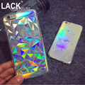 3D Diamond Bling Laser Melting Rainbow Colors Print Case For iPhone 5S 5 6 6plus Hologram