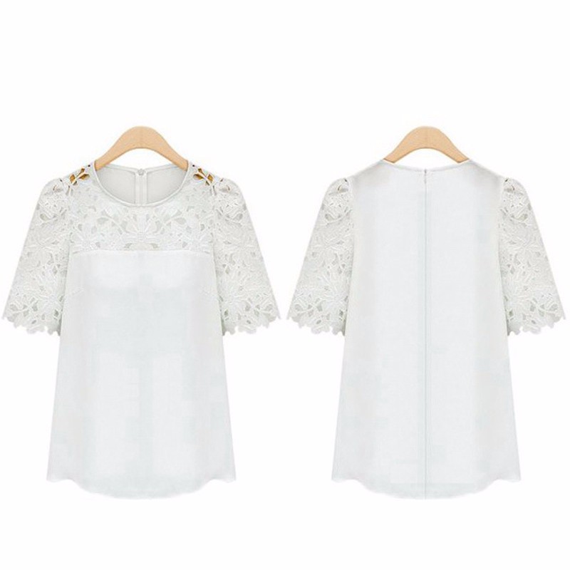 2015-New-Arrival-Women-T-shirts-Summer-Lace-Sleeve-Top-Casual-Women-Tops-Shirt-Lace-White (3)