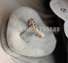 new listing Mutual affinity series fashion jewelry heart-shaped gold-plated rings free shipping