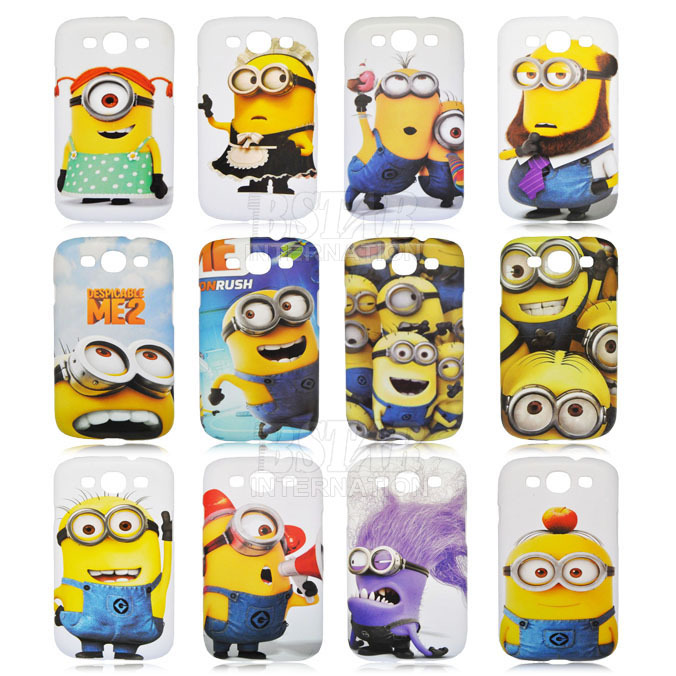 Fashional new arrival Despicable Me Yellow Minion pattern Case Cover For Samsung Case for Samsung Galaxy