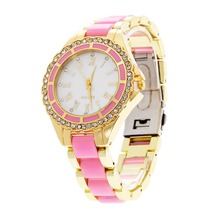 2016 New Casual Watch Geneva Quartz Watches Women Analog Rhinestone Crystal WristWatch Relogio Reloj