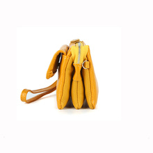 Wholesale 2016 Top Quality women genuine leather wristlet evening clutch female purse messenger bags handbag YB