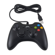 2016 Black USB Wired Game Controller For Tablet Laptop PC oystick Gamepad Freeshipping