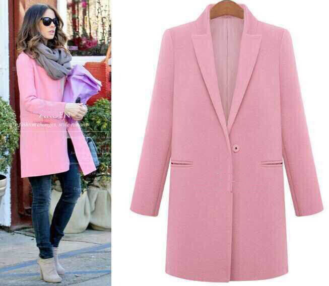 Light Pink Pea Coat