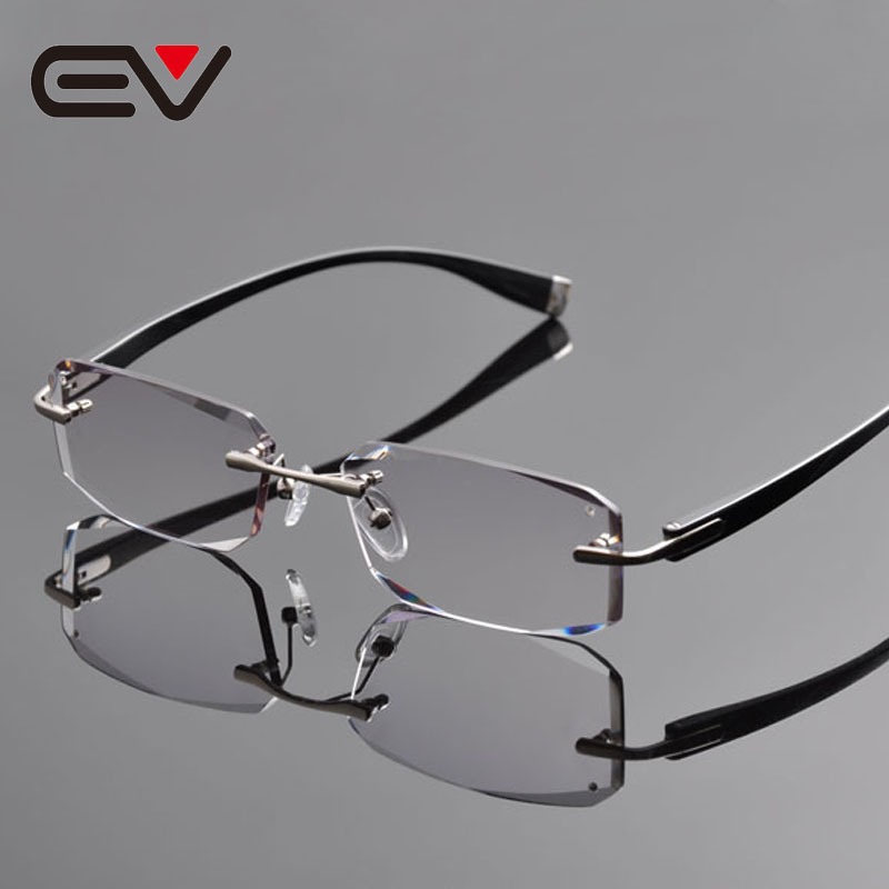 2016 New Elite Brand Pure Titanium Rimless Eyeglasses ...
