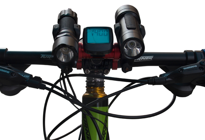 Handlebar Carbon Tube Chronograph Bike Expander CNC Anodised Bicycle Multicolor Headlight Flashlight Mount Lamp Holder Expander