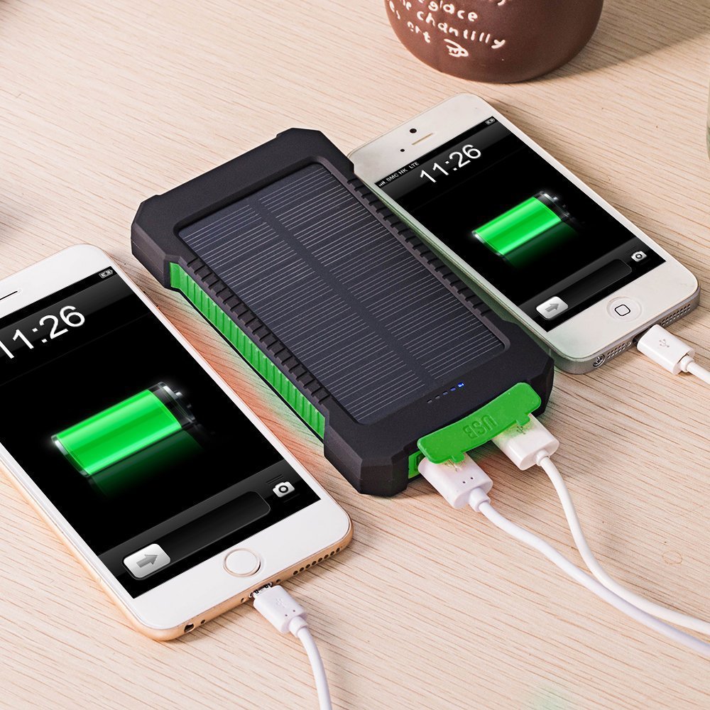 DCAE Real 10000mAh Power Bank Waterproof Shock drop resistance Dual USB Travel Solar Charger PowerBank For Android smart phone DCAE Real 10000mAh Power Bank Waterproof Shock drop resistance Dual USB Travel Solar Charger PowerBank For Android smart phone