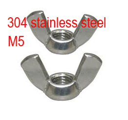 Wing nuts  stainless steel nuts M5 500pcs/lot  Butterfly Nuts