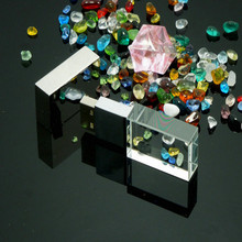 Newest arrive 3d logo usb 2.0 crystal usb memory pen drive 2gb 4gb 8gb usb flash drive gadget