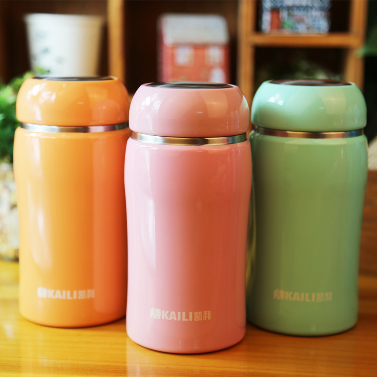 350ml Candy color lovers thermos for baby food thermos mug Vacuum cup
