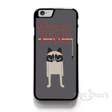 For iphone 4/4s 5/5s 5c SE 6/6s 7 plus ipod touch 4/5/6 back skins mobile cellphone cases cover GRUMPY CAT