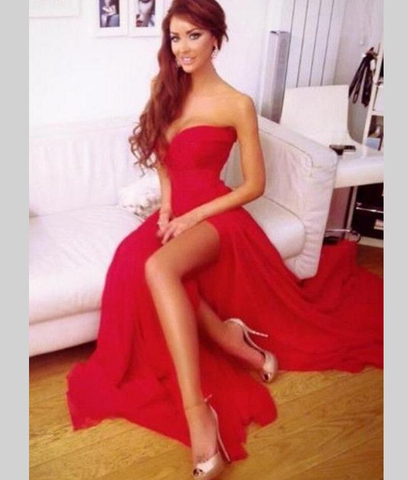 vestidos de noche 2016 rojos
