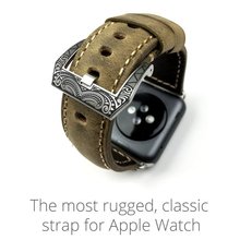 Matte Calfskin Watchbands For Apple Watch Band For 38MM / 42MM Size Retro Leather Watchbands