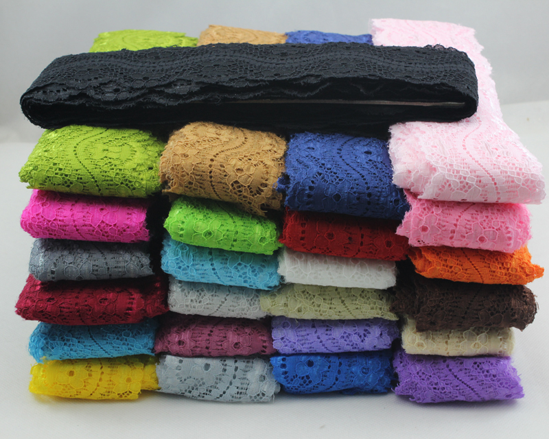 764 New baby headband elastic by the yard 52 Lace By The Yard Daisy Pattern Lace Trim Baby Headband Lace Elastic   