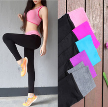female autumn gym exercise high waist sports pants elastic quick dry trousers running fitness compressed bodybuilding legging