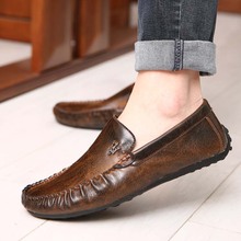 Luxury Brand New Mens Loafers Shoes Male Moccasins Flats Fashion Genuine Leather Men Casual Driving Shoes 2016 Loafers Sapato 2A