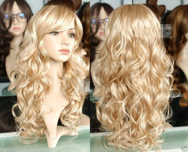 long blonde hair wig