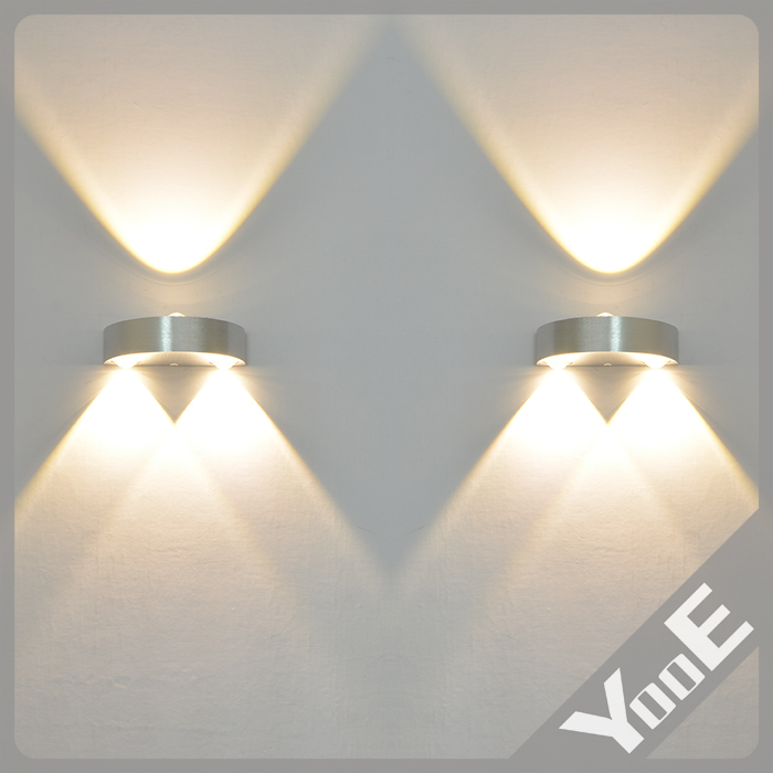 Indoor 3W LED Wall Lamp AC110V/220V bedroom Decorate sconce Cold White / Warm White / Yellow Light Free shipping