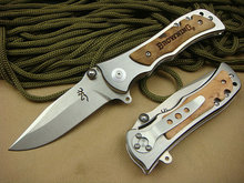 NEW Browning 339 Root Wood Folding Pocket Knife Camping Knife BR339W