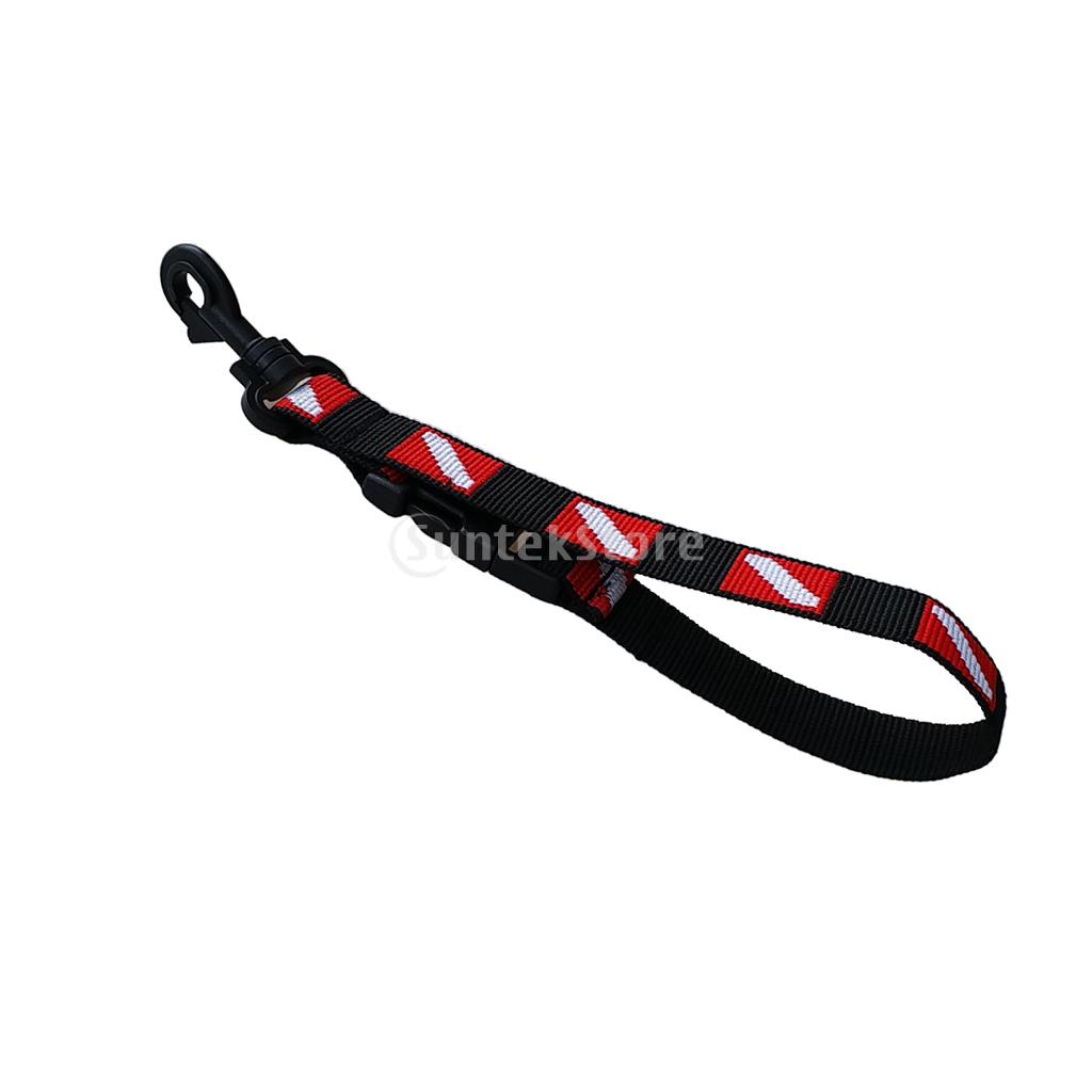 Scuba Diving Dive Lanyard Clip with Webbing Strap for Snorkeling Diving BCD 