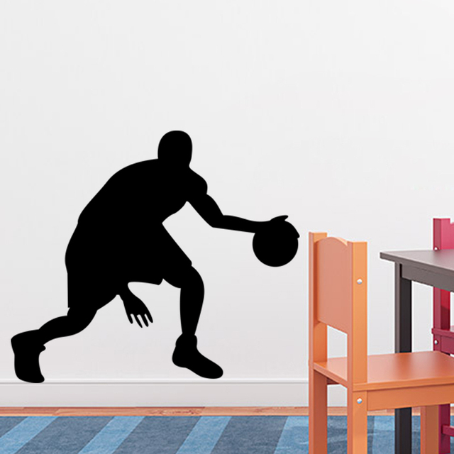 23 * 20 '' DIY стены искусства баскетболисты детская комната декор basketbal пройти проигрыватель наклейки ZYPA-8294