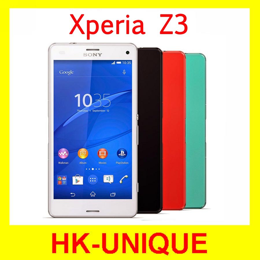 Original Unlocked Sony Xperia Z3 android smartphone 5 2 inches 20 7MP 3GB RAM 16GB ROM