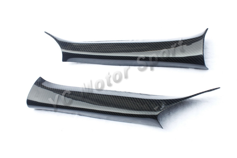 Car Accessories Dry Carbon Fiber A Pillar Cover 2pcs Fit