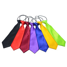 New Hot Fashion Kids Boys Girls Baby Infant Child Pure Solid Ties Children School Class Suit Accessories Neckties Pre-tied