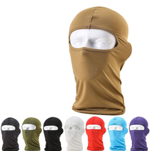 NEW Comfortable Lycra Balaclava Headwear solid Face Mask Helmet Inner Cap Ski Motorcycle Veil Cotton Full Face Neck Guard Masks